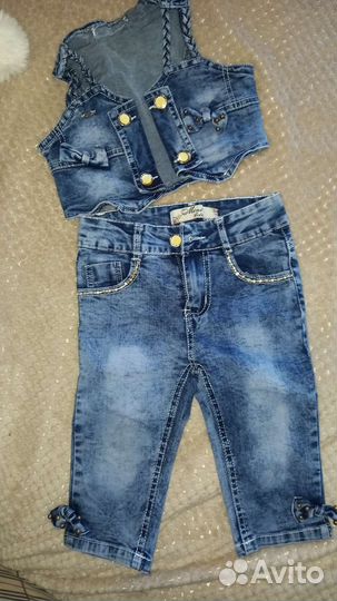 Джинсы для девочки 86