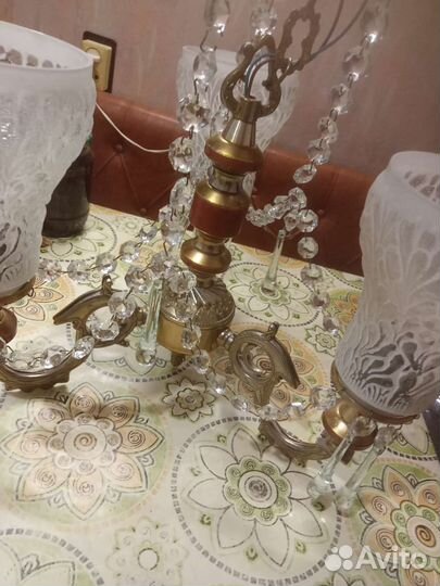 Винтажная Люстра хрустальная СССР