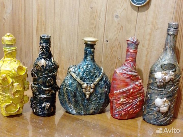 Подарок. Интерьерная бутылка