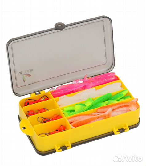 Набор силиконовых приманок с крючками 130 шт
