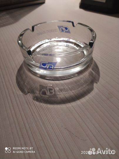 Пепельница. Стекло, с надписью 24 шт