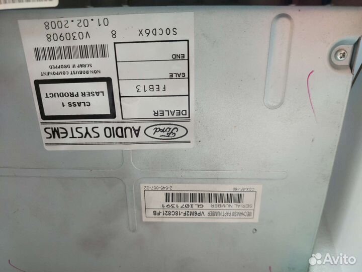 Vp6m2f-18C821-FB магнитола форд mondeo mk4