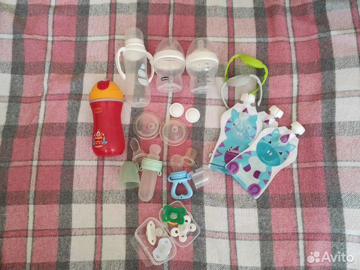 Бутылочки chicco, пауч пакеты, ниблеры пакетом