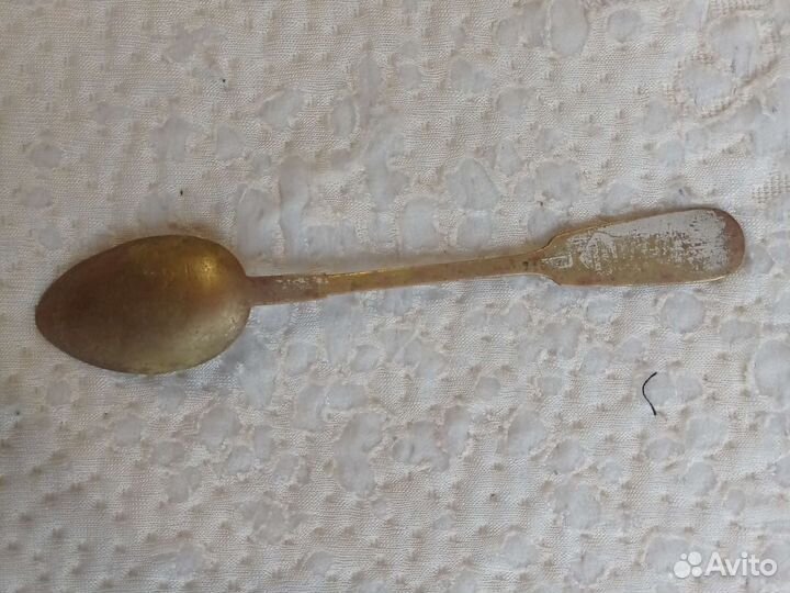 Ложка старинная бронзовая