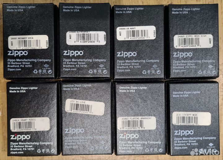 Зажигалки zippo
