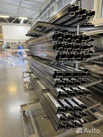 Алюминиевые двери теплый профиль алютех