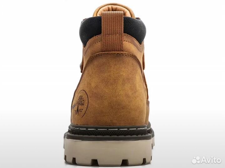 Мужские ботинки коричневые демисезон