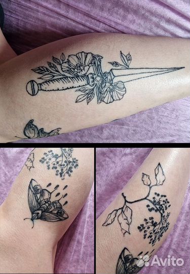 Коррекция старых татуировок