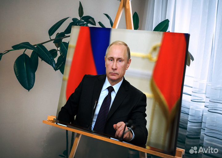Портрет Путина В.В., на холсте 60х80