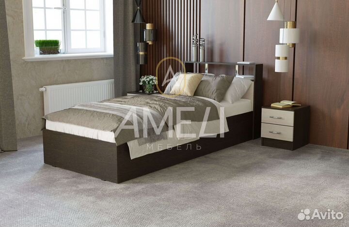 Кровать полуторка с ящиками