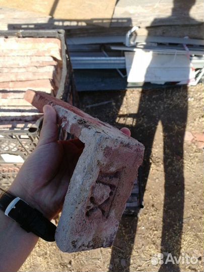 Клинкерная плитка из старинного кирпича в извести