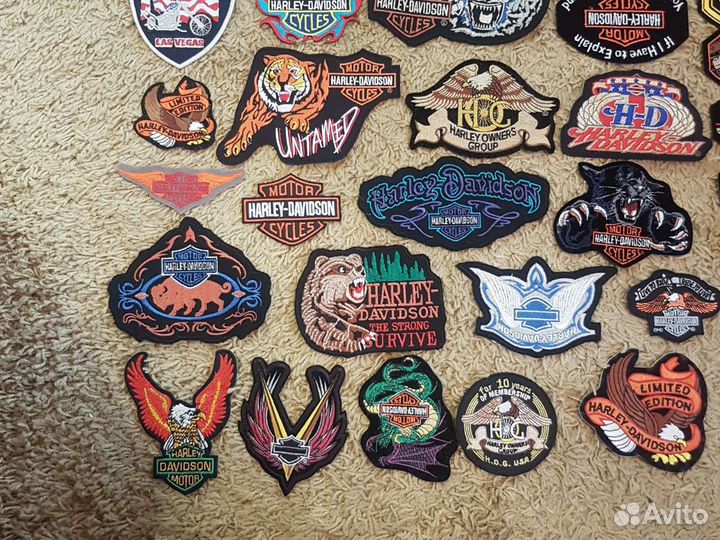 Продам коллекцию нашивок Harley Davidson