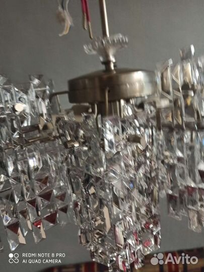 Люстра потолочная хрустальная