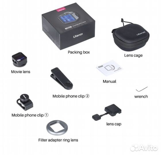 Новые объективы ulanzi anamorphic 1.55XT