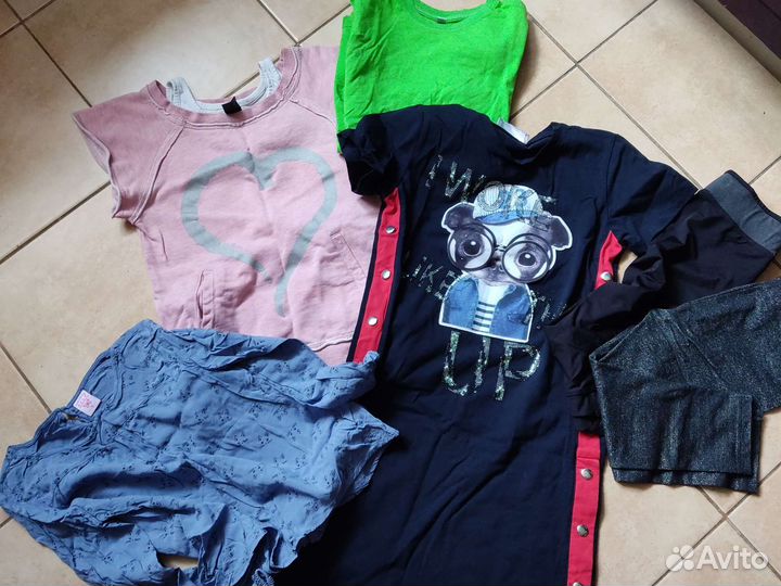 Вещи пакетом на девочку 128-134