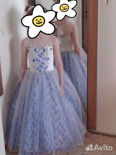 Платье для девочки рост122-128. На 5-7лет