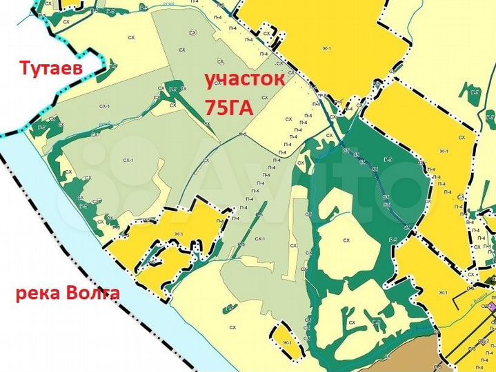 Участок 75 га (СНТ, ДНП)