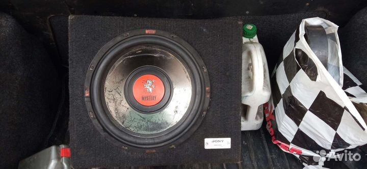Сабвуфер и усилитель с проводами(полный комплект)