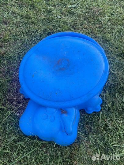 Детская песочница с крышкой пластиковая