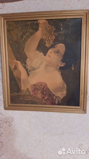 Картины Брюлова Дама с виноградом, Всадница, СССР