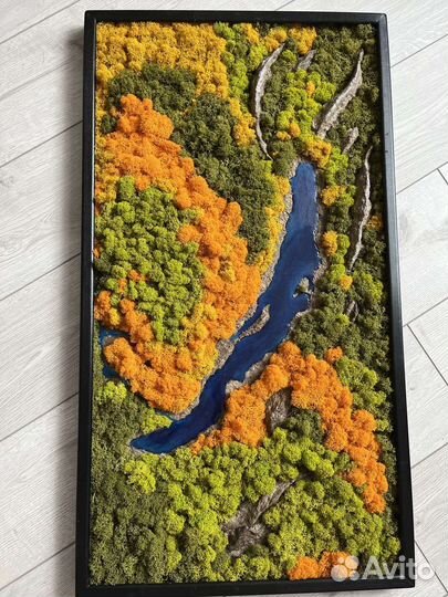 Панно из стабилизированного мха