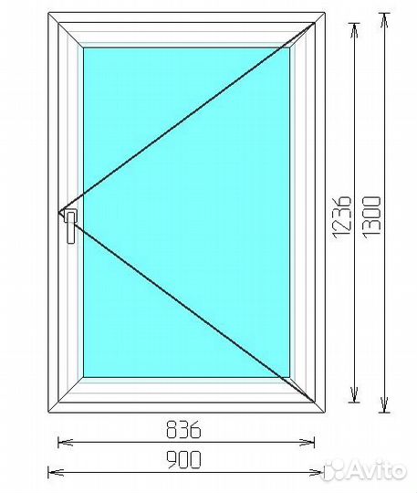 Окно Пвх простое в частный дом