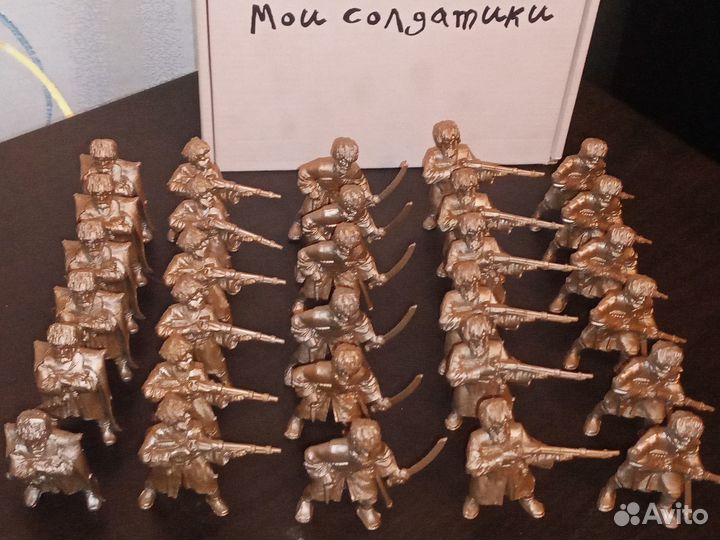 Пластмассовые солдатики - Казаки, отряд из 5 шт