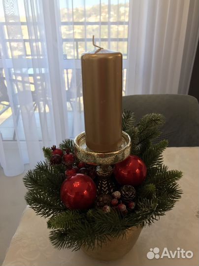 Елка искусственная со свечой