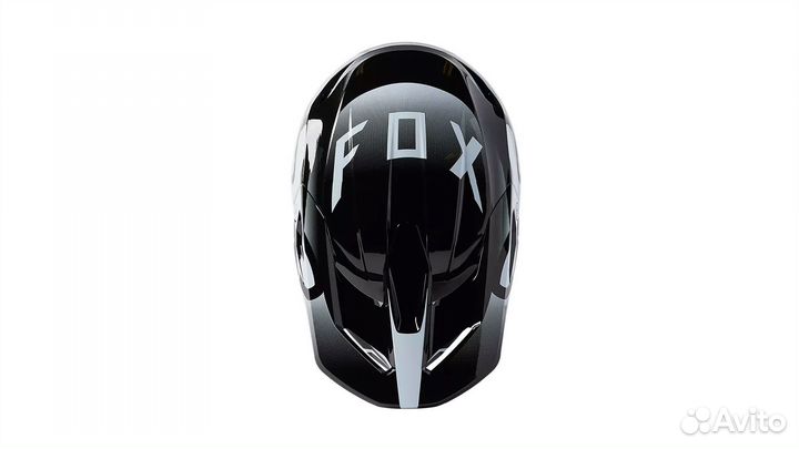 Мотошлем Fox V1 Leed Helmet Black/Whiteи2023