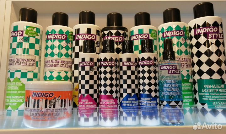 Безсульфатный шампунь и бальзам Органик indigo