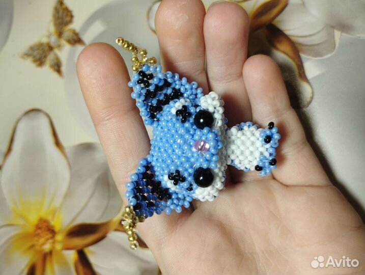 Амигуруми из бисера Ушастин