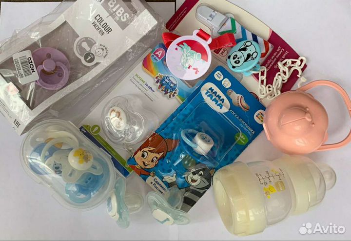 Соски/ пустышки, держатели для сосок бутылочка