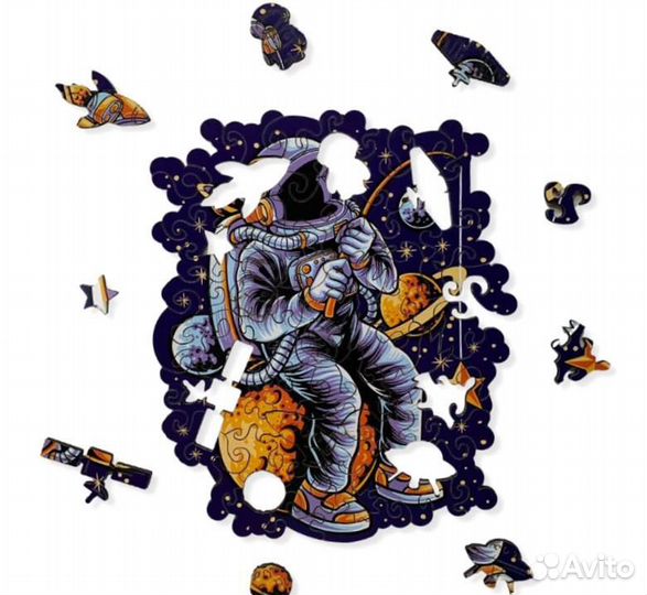 Деревянные фигурные пазлы