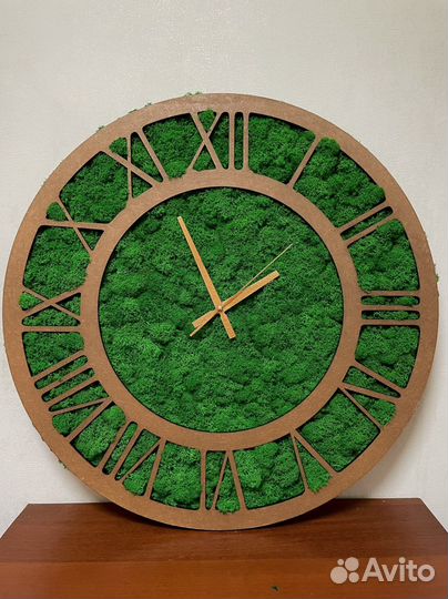 Часы со мхом