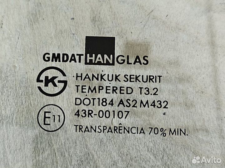 Стекло двери заднее левое Chevrolet Evanda V200