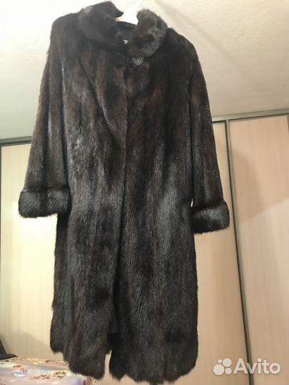 Шуба из стриженной нутрии 48