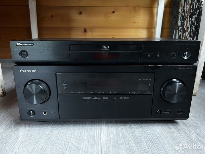 Pioneer Blu-ray-плеер BDP-160-K, ресивер VSX-828-K