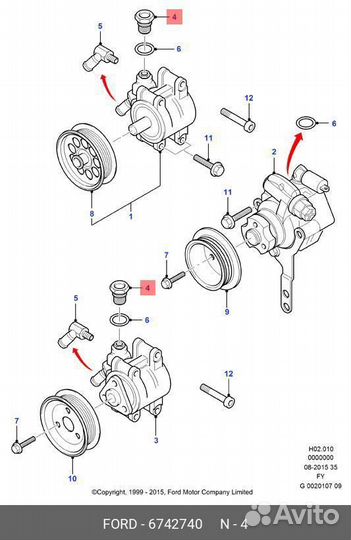 Штуцер трубки гур