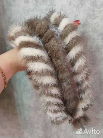 Норковая повязка (шапка) на голову