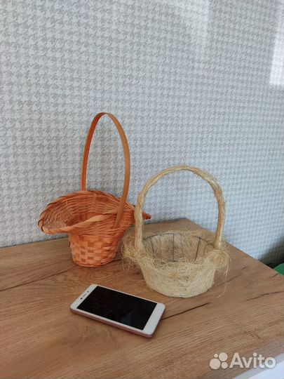 Корзина плетеная для цветов подарков конфет