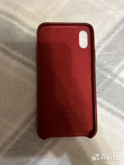 Оригинальный кожаный чехол iPhone 10