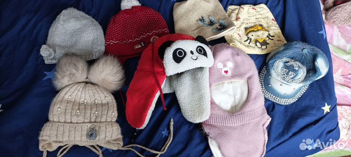 Шапка зимняя для девочки 3-4-5лет