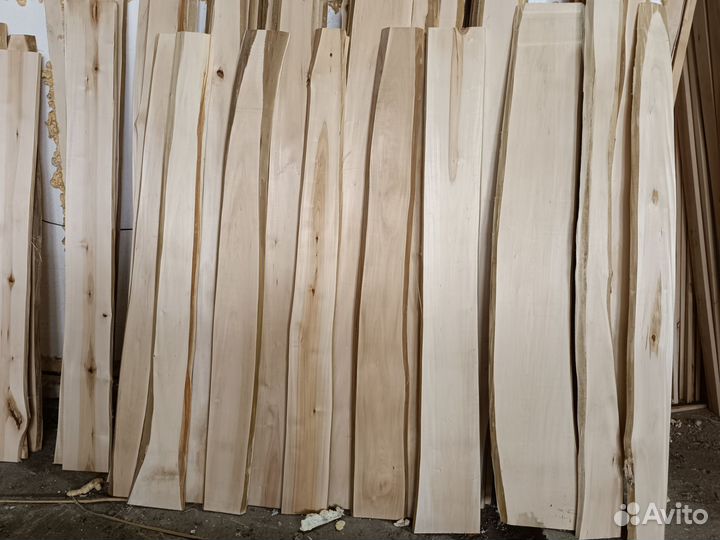 Доска необрезная липа леший