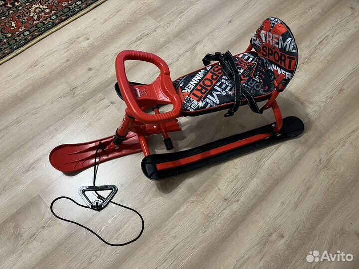 Снегокат со спинкой