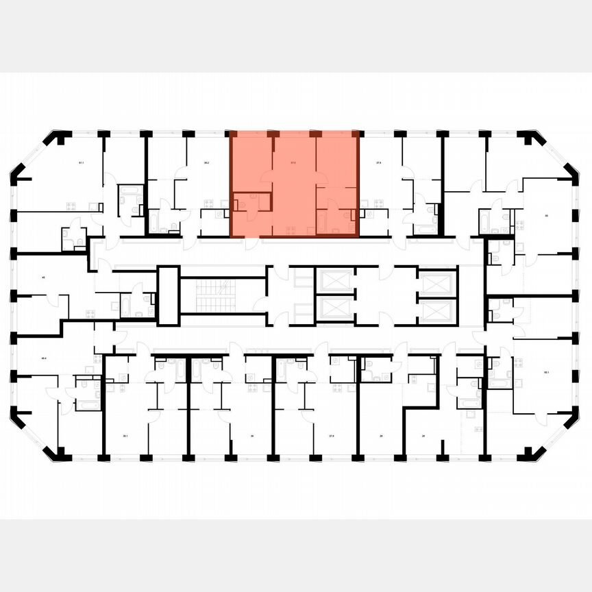 2-к. квартира, 57,5 м², 32/32 эт.
