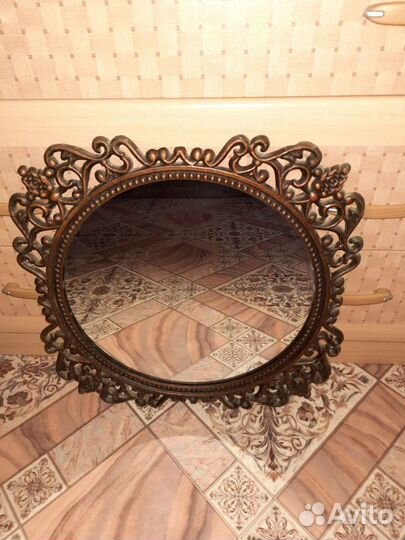 Зеркало старинное литье