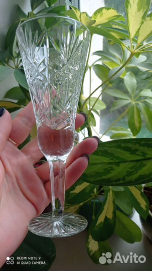 Хрустальные фужеры для шампанского СССР