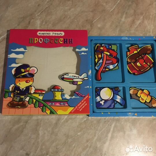 Развивающие игрушки, книжка-пазл