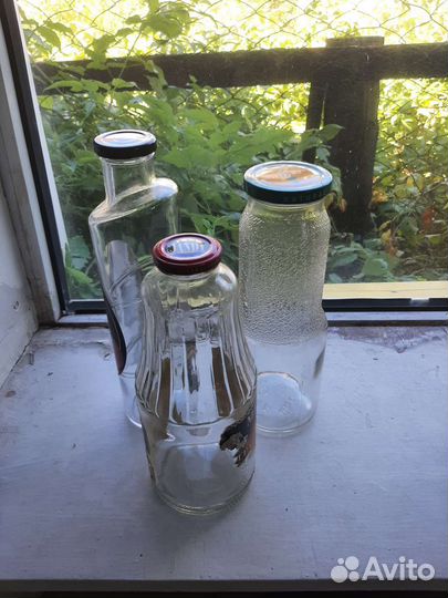 Стеклобанки 0,25-3,0л Стекло бутылки