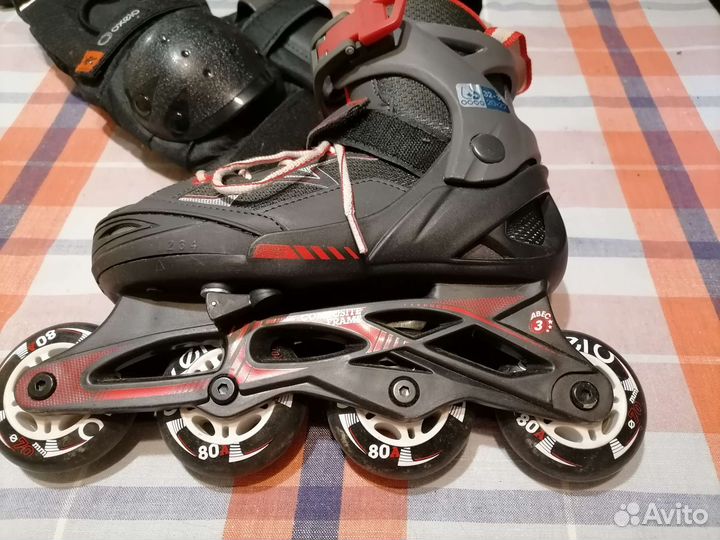 Детские ролики и защита 32 35